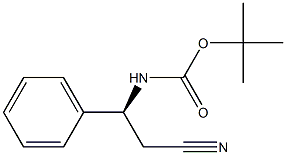 Carbamic acid, (2-cyano-1-phenylethyl)-, 1,1-dimethylethyl ester, (S)- Structure