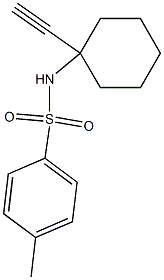 Benzenesulfonamide, N-(1-ethynylcyclohexyl)-4-methyl- Structure