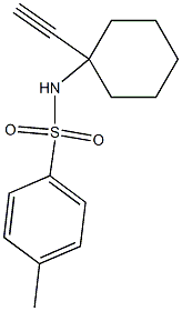 Benzenesulfonamide, N-(1-ethynylcyclohexyl)-4-methyl-,126583-98-0,结构式