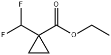 1-Difluoromethyl-cyclopropanecarboxylic acid ethyl ester Structure