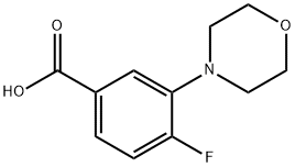4-Fluoro-3-morpholin-4-yl-benzoic acid Struktur
