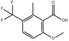 6-METHOXY-2-METHYL-3-(TRIFLUOROMETHYL)BENZOIC ACID Struktur