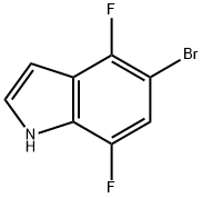 5-BROMO-4,7-DIFLUORO-1H-INDOLE Structure