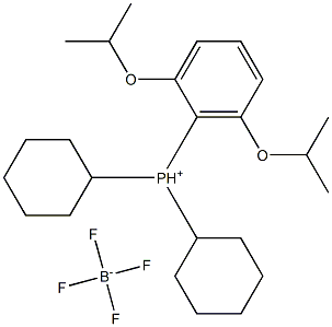 [2,6-Di-i-propoxyphenyl]dicyclohexylphosphonium tetrafluoroborate Structure