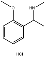 N-[1-(2-METHOXYPHENYL)ETHYL]-N-METHYLAMINE HYDROCHLORIDE Structure