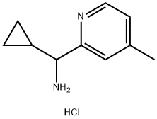 [cyclopropyl(4-methyl-2-pyridinyl)methyl]amine dihydrochloride Structure