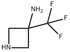 3-(三氟甲基)氮杂环丁-3-胺 结构式