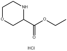 ETHYL MORPHOLINE-3-CARBOXYLATE HCL Struktur
