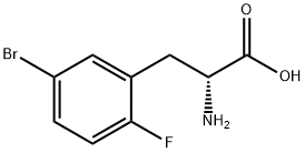 (R)-2-氨基-3-(5-溴-2-氟苯基)丙酸,1269836-19-2,结构式