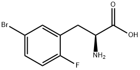(S)-2-氨基-3-(5-溴-2-氟苯基)丙酸,1270266-32-4,结构式