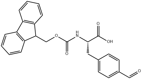 N-FMOC-L-4-甲酰基苯丙氨酸, 1270292-45-9, 结构式