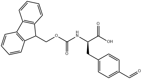 N-FMOC-D-4-甲酰基苯丙氨酸,1270293-25-8,结构式