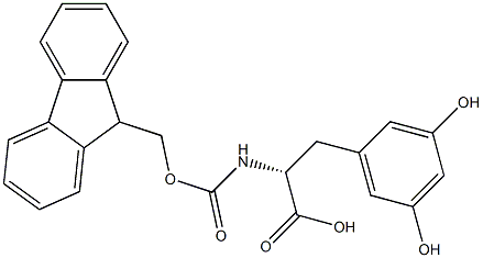 Fmoc-3,5-Dihydroxy-D-Phenylalanine Structure