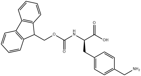 N-Fmoc-D-4-aminomethylPhenylalanine Structure