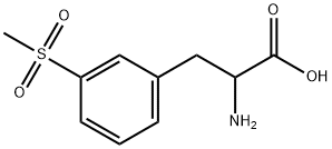 2-amino-3-(3-(methylsulfonyl)phenyl)propanoic acid Structure