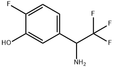 5-(1-AMINO-2,2,2-TRIFLUOROETHYL)-2-FLUOROPHENOL,1270349-26-2,结构式