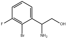 2-AMINO-2-(2-BROMO-3-FLUOROPHENYL)ETHAN-1-OL Structure