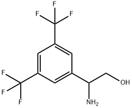 2-AMINO-2-[3,5-BIS(TRIFLUOROMETHYL)PHENYL]ETHAN-1-OL Structure