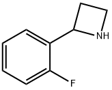 2-(2-fluorophenyl)azetidine, 1270489-49-0, 结构式