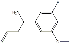 1-(3-FLUORO-5-METHOXYPHENYL)BUT-3-EN-1-AMINE,1270510-56-9,结构式