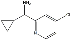 (4-chloropyridin-2-yl)(cyclopropyl)methanamine Structure