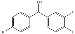 4-ブロモ-3',4'-ジフルオロベンズヒドロール 化学構造式