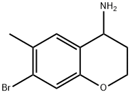 7-BROMO-6-METHYL-3,4-DIHYDRO-2H-1-BENZOPYRAN-4-AMINE Structure