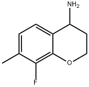 8-FLUORO-7-METHYL-3,4-DIHYDRO-2H-1-BENZOPYRAN-4-AMINE,1273666-59-3,结构式