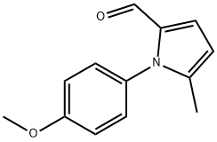 1-(4-甲氧基苯基)-5-甲基-1H-吡咯-2-甲醛, 127717-75-3, 结构式