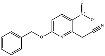 2-(6-(benzyloxy)-3-nitropyridin-2-yl)acetonitrile Structure