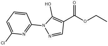 1-(6-Chloro-pyridin-2-yl)-5-hydroxy-1H-pyrazole-4-carboxylic acid ethyl ester Struktur
