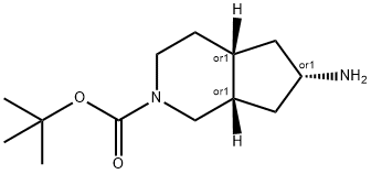 (4aR,6S,7aS)-tert-butyl 6-aminohexahydro-1H-cyclopenta[c]pyridine-2(3H)-carboxylate 结构式
