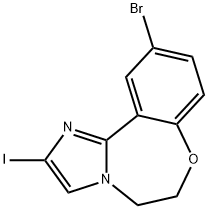 9-bromo-2-iodo-4,5-dihydro-6-oxa-1,3a-diazabenzo[e]azulene,1282518-61-9,结构式