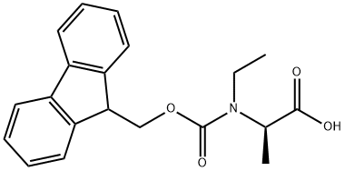 N-Fmoc-N-ethyl-D-alanine, 1283761-38-5, 结构式