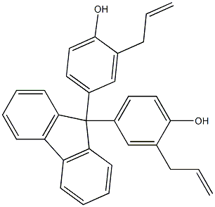 Phenol, 4,4'-(9H-fluoren-9-ylidene)bis[2-(2-propenyl)- 结构式