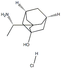 (1s,3r,5R,7S)-3-(1-aminoethyl)adamantan-1-ol hydrochloride 化学構造式
