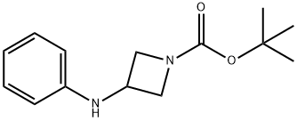 tert-Butyl 3-(phenylamino)azetidine-1-carboxylate Struktur