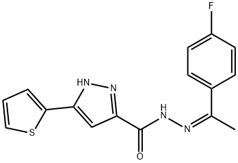 1285498-71-6 (Z)-N-(1-(4-fluorophenyl)ethylidene)-3-(thiophen-2-yl)-1H-pyrazole-5-carbohydrazide