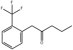 1-[2-(TRIFLUOROMETHYL)PHENYL]PENTAN-2-ONE Structure