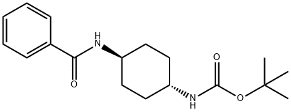 tert-Butyl (1R*,4R*)-4-benzamidocyclohexylcarbamate Struktur