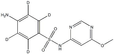 4-amino-2,3,5,6-tetradeuterio-N-(6-methoxypyrimidin-4-yl)benzenesulfonamide Structure