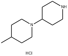 4-methyl-1-piperidin-4-ylpiperidine:hydrochloride Struktur