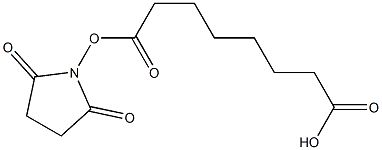 Octanoic acid, 8-[(2,5-dioxo-1-pyrrolidinyl)oxy]-8-oxo- Structure