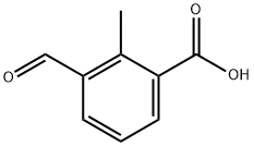 3-甲酰基-2-甲基苯甲酸 结构式