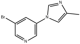 3-bromo-5-(4-methyl-1H-imidazol-1-yl)pyridine|3-bromo-5-(4-methyl-1H-imidazol-1-yl)pyridine