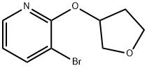3-bromo-2-((tetrahydrofuran-3-yl)oxy)pyridine Struktur