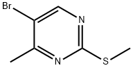 5-Bromo-4-methyl-2-(methylthio)pyrimidine Structure