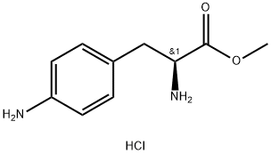 L-4-氨基苯丙氨酸甲酯盐酸盐, 129799-97-9, 结构式