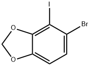 5-Bromo-4-iodo-1,3-benzodioxole Struktur
