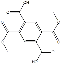 1,2,4,5-Benzenetetracarboxylicacid, 1,4-dimethyl ester Structure